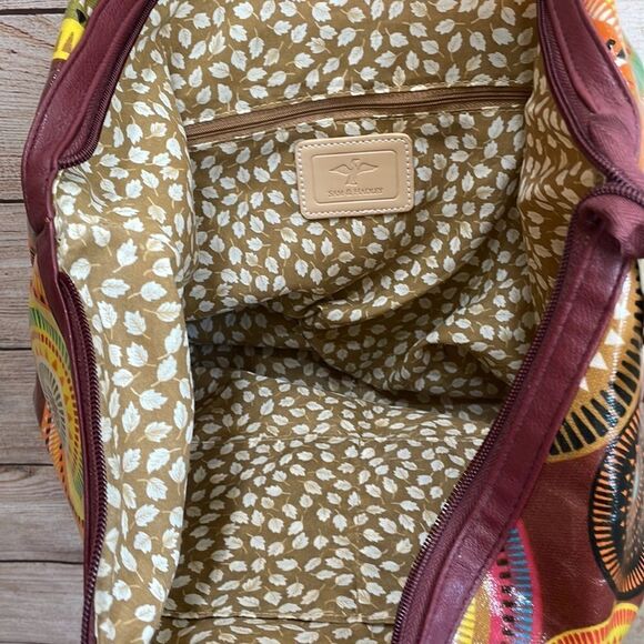 SAM & HADLEY COATED CANVAS TOTE BAG - Picture 7 of 8